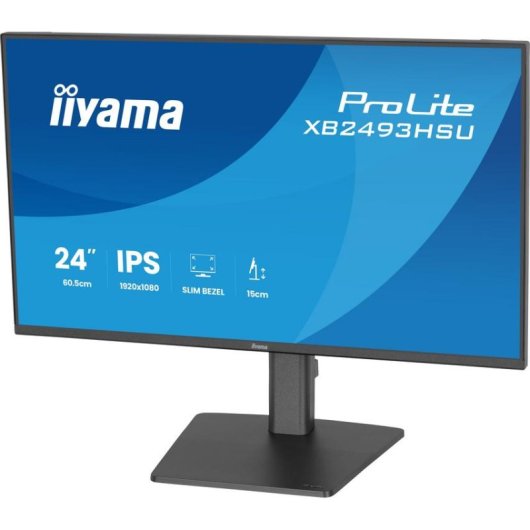 Écran PC iiyama ProLite XB2493HSU-B1 23,8" Full HD 120Hz IPS 1ms Hub USB Hauteur Ajustable