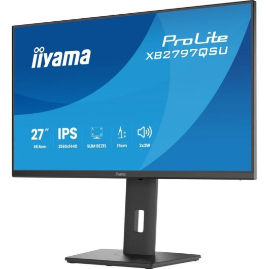 Écran PC iiyama ProLite XB2797QSU-B1 27" Quad HD 75Hz IPS USB-C Haut-parleurs Réglable