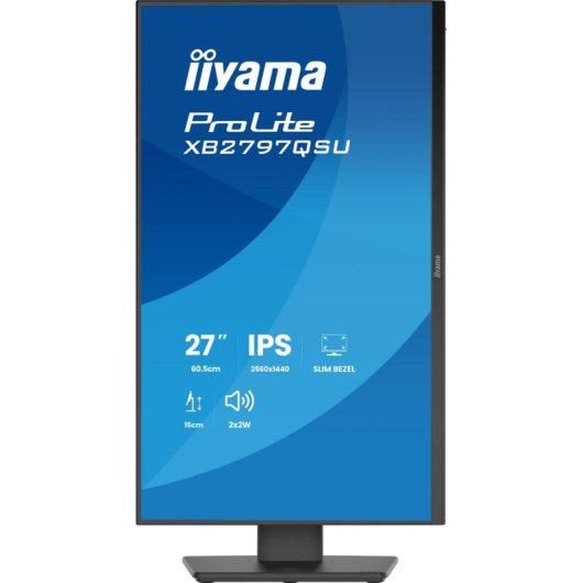 Écran PC iiyama ProLite XB2797QSU-B1 27" Quad HD 75Hz IPS USB-C Haut-parleurs Réglable