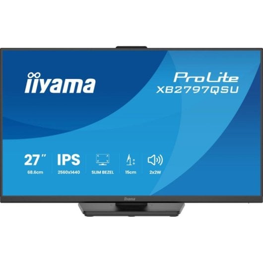 Écran PC iiyama ProLite XB2797QSU-B1 27" Quad HD 75Hz IPS USB-C Haut-parleurs Réglable