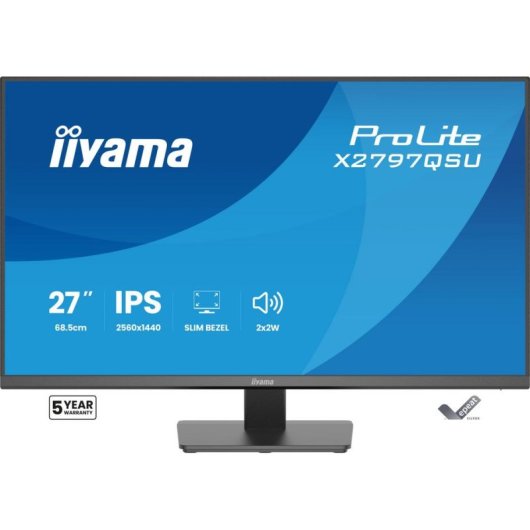 Monitor iiyama ProLite X2797QSU-B1 27" Quad HD 75Hz IPS USB-Hub Lautsprecher 1ms