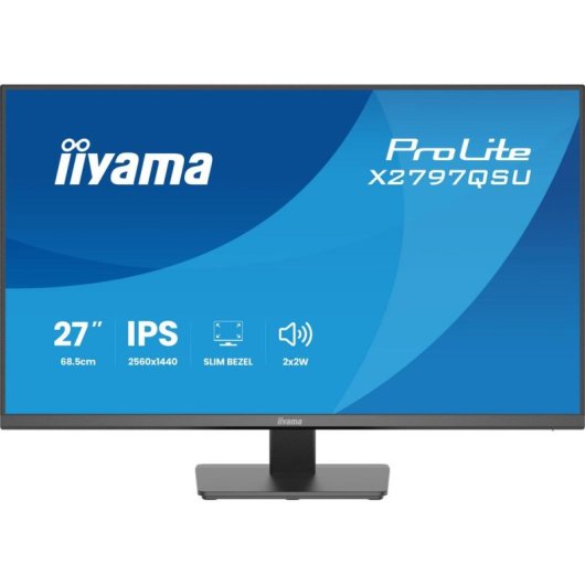 Monitor iiyama ProLite X2797QSU-B1 27" Quad HD 75Hz IPS USB-Hub Lautsprecher 1ms