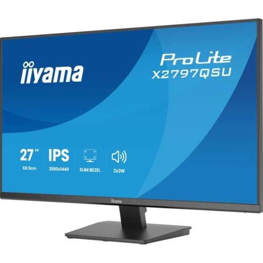 Monitor iiyama ProLite X2797QSU-B1 27" Quad HD 75Hz IPS USB-Hub Lautsprecher 1ms