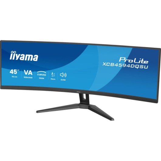 Monitor iiyama ProLite XCB4594DQSU-B1 44,5" Dual QHD 75Hz VA Curvo HDR Ajustável