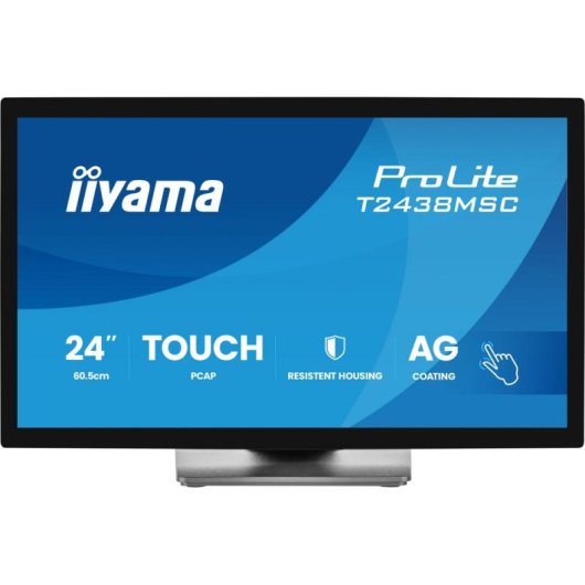 Monitor iiyama ProLite T2438MSC-B2 23,8" FullHD 120Hz IPS Touch Lautsprecher HDMI USB VESA 5ms