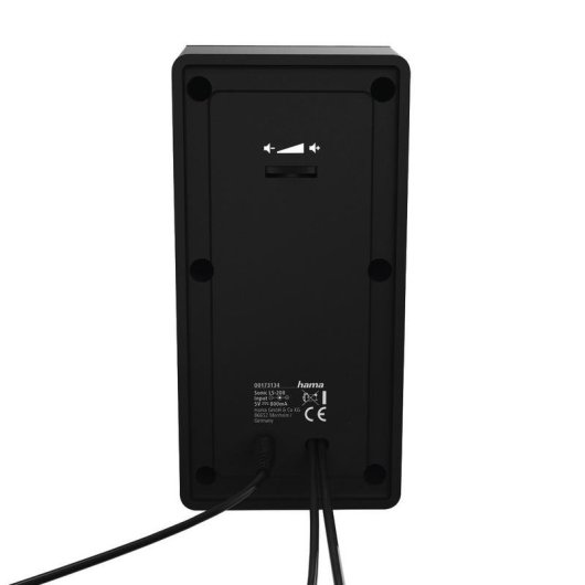 Altavoces Hama Estéreo 2.0 cableados 8 W con control de volumen