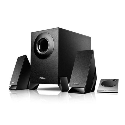 Altavoces Edifier 2.1 câblés 8,5 W avec subwoofer en bois et contrôle rotatif