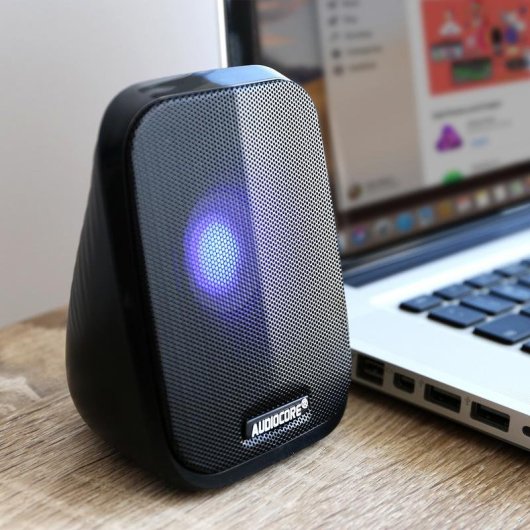 Altavoces Audiocore de bureau filaires 6W rétroéclairés contrôle USB