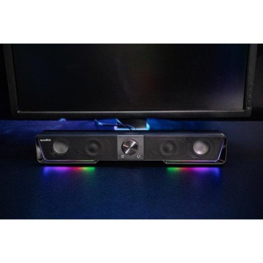 Barra de Som Speedlink Gravity RGB 2.0 6W Bluetooth Fio Preto