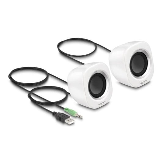 Altavoces Delock 2.0 USB filaires 2W avec contrôle du volume