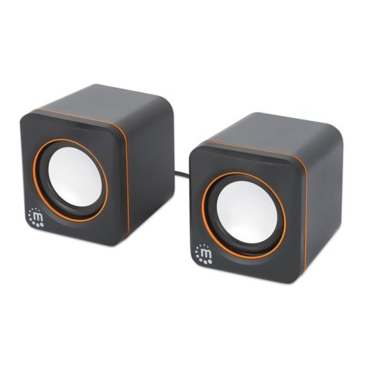 Altavoces Manhattan 2.0 USB 6W filaires avec contrôle de volume double USB