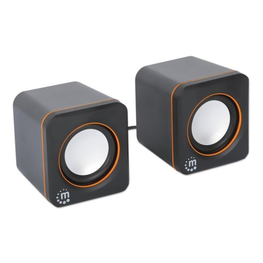 Altavoces Manhattan 2.0 USB 6W filaires avec contrôle de volume double USB
