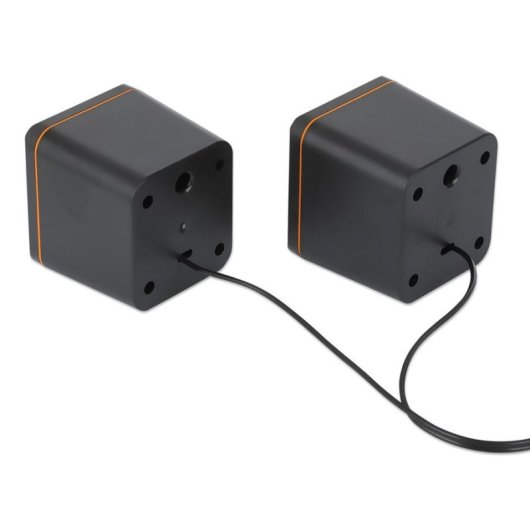 Altavoces Manhattan 2.0 USB 6W filaires avec contrôle de volume double USB