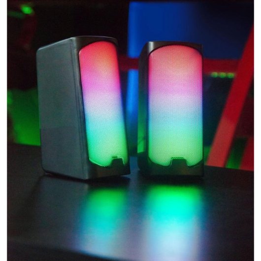 Altavoces Speedlink 2.0 sans fil et filaires 6W avec RGB et Bluetooth