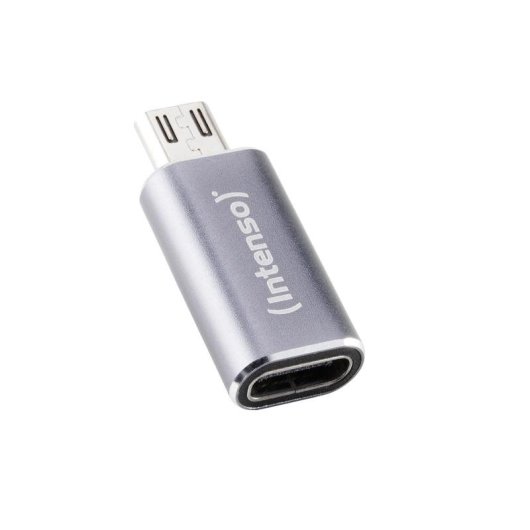 Adaptador USB-C a microUSB Intenso C480M Pack 3 antracita aluminio