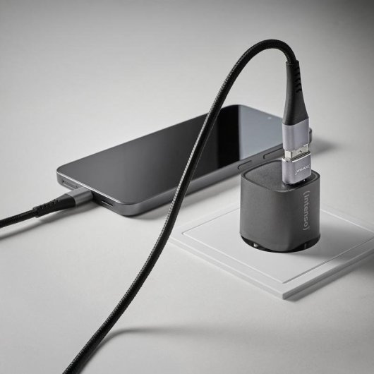 Adaptador USB-C a USB-A Intenso C480A Pack 3 antracita aluminio