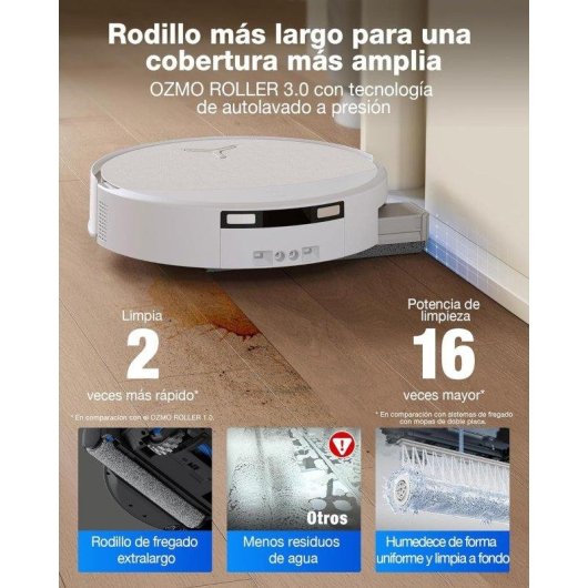 Aspirateur Robot et Laveur Ecovacs Deebot T90 Omni avec station de vidage automatique Navigation IA 30.000 Pa