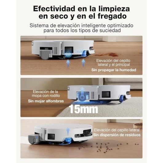 Aspirateur Robot et Laveur Ecovacs Deebot T90 Omni avec station de vidage automatique Navigation IA 30.000 Pa