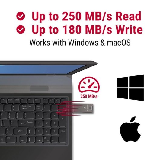 Memoria USB Origin Storage DL GO 64 GB USB 3.2 Gen 2 AES 256 Bit IP68 Gris