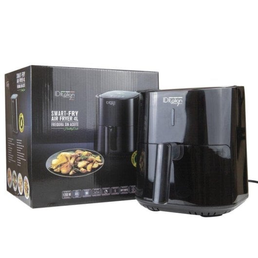 Friteuse sans Huile Italian Design 4L avec Programmes Prédéfinis et Nettoyage Facile