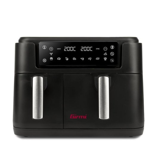 Friteuse sans Huile Girmi FG26 9L 2400W Double Cuve 10 Programmes Écran Tactile