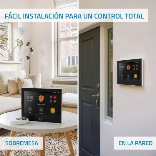 Alarme Nivian NVS-TOUCHALARM-W Wi-Fi GSM Sem fio Interior App Sirene Kit