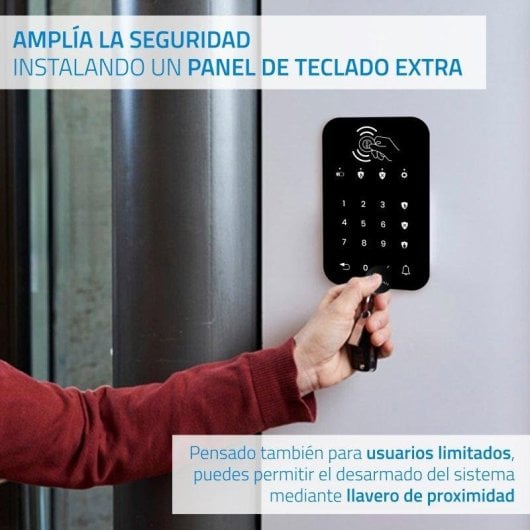 Alarme Nivian NVS-TOUCHALARM-W Wi-Fi GSM Sem fio Interior App Sirene Kit