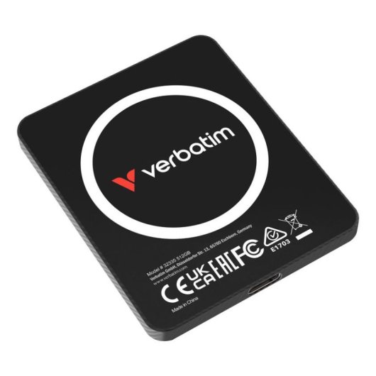Disque Dur Verbatim SnapBack Ultra Slim 512GB SSD USB-C 2050MB/s Ultra Fin