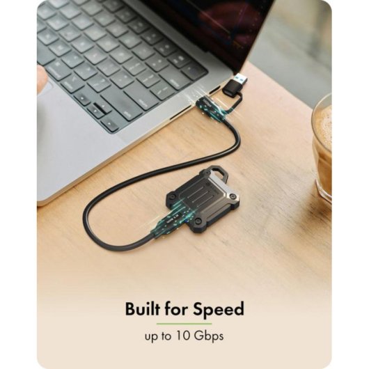 Box Esterno SSD Icy Box IB-1601MP-CU31 M.2 NVMe Metallo Nero USB-C Hot-Swap