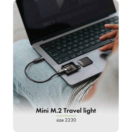 Box Esterno SSD Icy Box IB-1601MP-CU31 M.2 NVMe Metallo Nero USB-C Hot-Swap