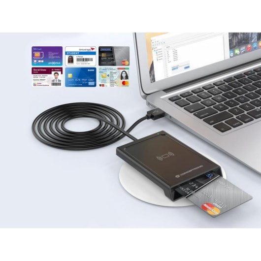 Control de Acceso Conceptronic BIAN11B Tarjeta Inteligente y NFC Universal Plug and Play