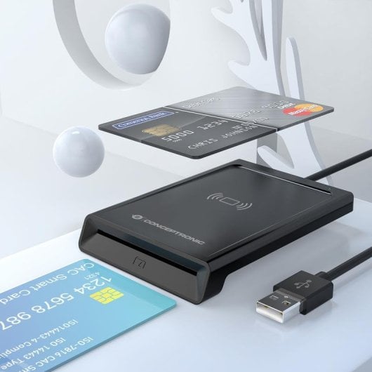 Control de Acceso Conceptronic BIAN11B Tarjeta Inteligente y NFC Universal Plug and Play