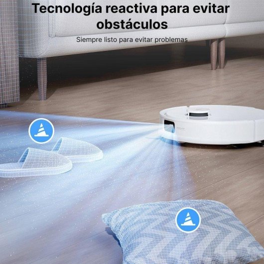Robot Aspirador y Fregasuelos Roborock Q10 Pf+ con Autovaciado Navegación LiDAR 10.000 Pa