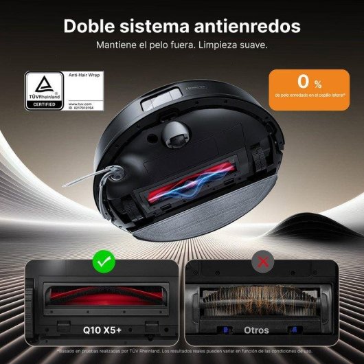 Robot aspirador y fregasuelos Roborock Q10 Pf+ con navegación LiDAR y autovaciado 10.000 Pa control por app