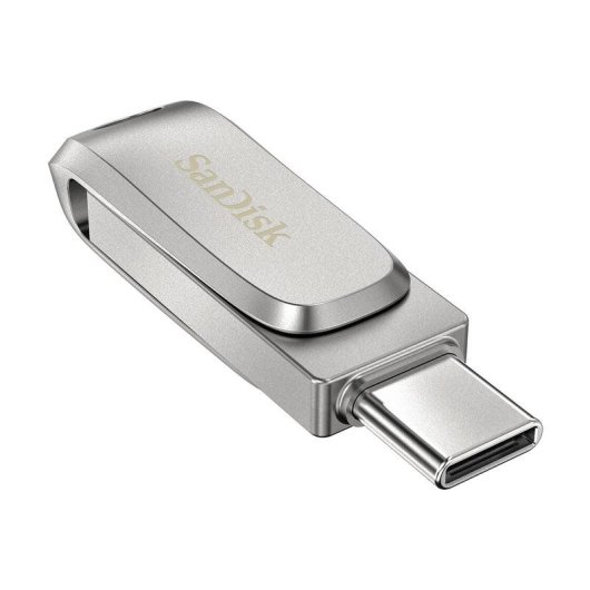 Memoria USB SanDisk Ultra Dual Drive Luxe 2 TB USB-A USB-C 400 MB/s Plata