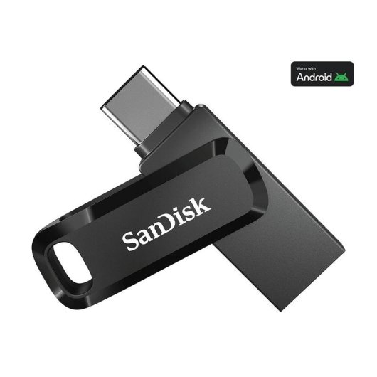Memoria USB SanDisk Ultra Dual Drive Go 2 TB USB-A USB-C 400 MB/s Negra