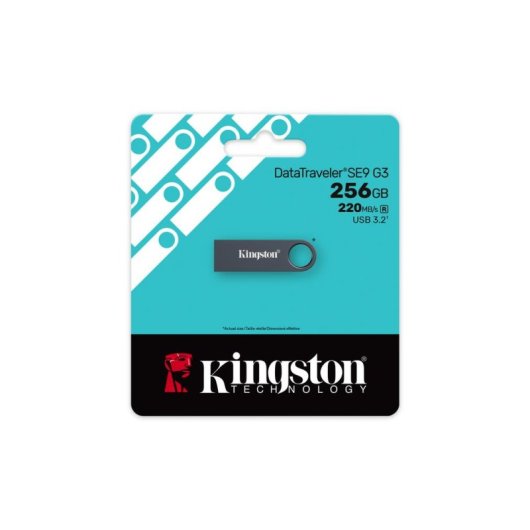 Memoria USB Kingston DataTraveler SE9 G3 256 GB USB 3.2 Gen 1 metálica
