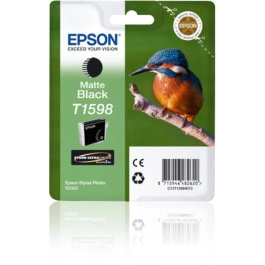 Cartouche Epson T1598 noir mat 17 ml pour Stylus Photo R2000