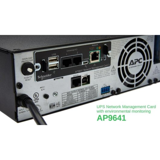 Carte de gestion réseau APC AP9641 SmartSlot 1GbE avec surveillance environnementale
