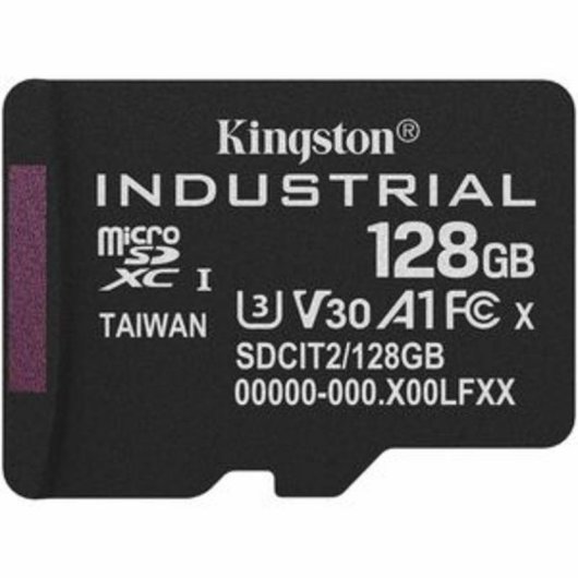 microSD Karte Kingston Industrial 128GB UHS-I U3 V30 wasserfest Temperatur