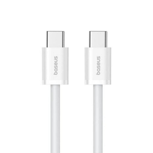 Câble Baseus USB-C 1m Blanc Charge Rapide 30W Transfert 480Mbps
