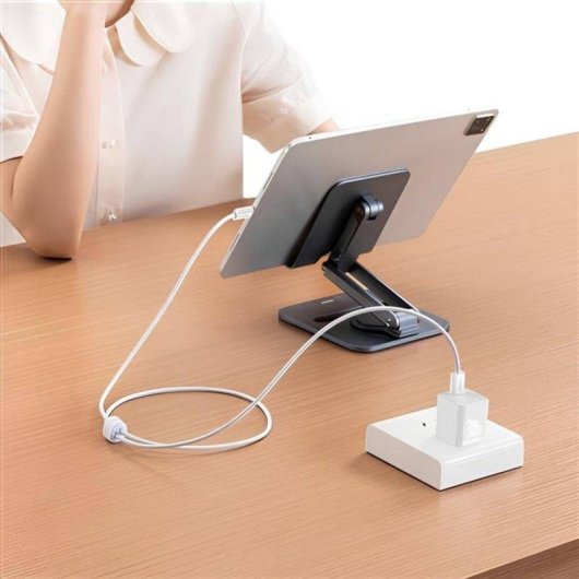 Câble Baseus USB-C 1m Blanc Charge Rapide 30W Transfert 480Mbps