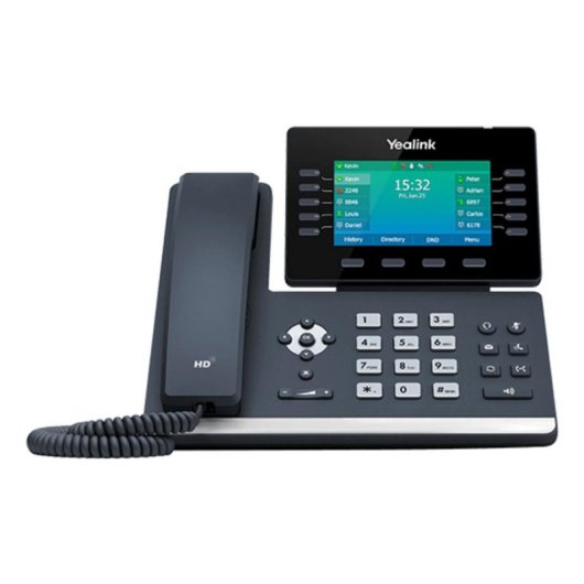 Téléphone IP Yealink SIP-T54W WiFi Bluetooth 10 lignes écran 4.3" Noir