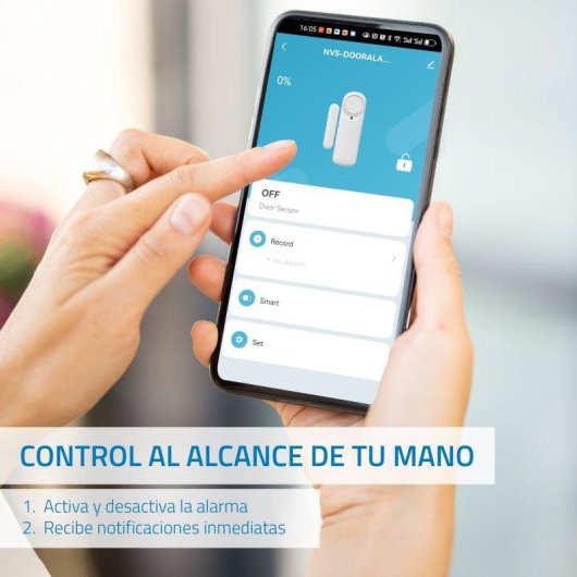 Alarme Nivian Wi-Fi Sans Fil Capteur Magnétique Intérieur Sirène 100dB App