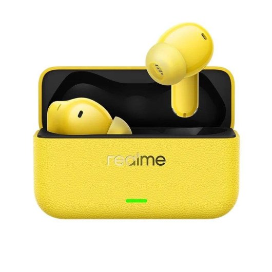 Auriculaires Realme Buds T500 Pro sans fil Bluetooth avec Réduction de Bruit, IP55 Jaune
