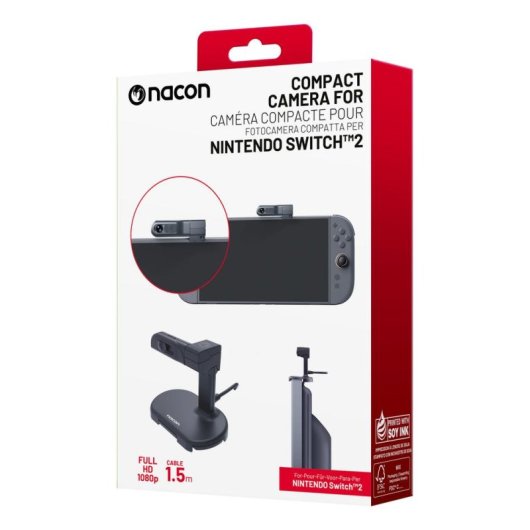 Webcam Bigben NA033007 Full HD 1080p USB-C para Nintendo Switch 2 y PC