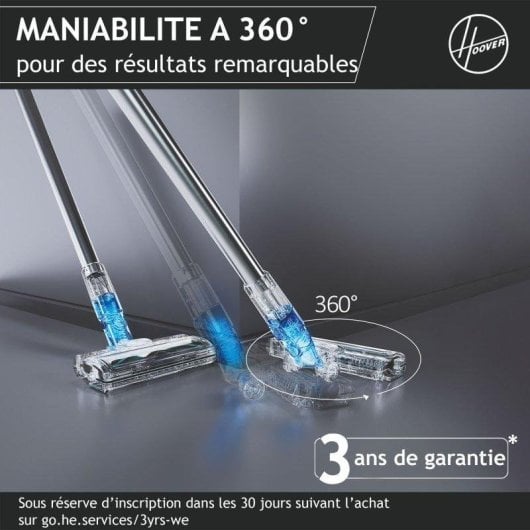 Aspirateur sans Fil Hoover HF410P 240W 30min Anti-enchevêtrement Animaux 0,4L Vert