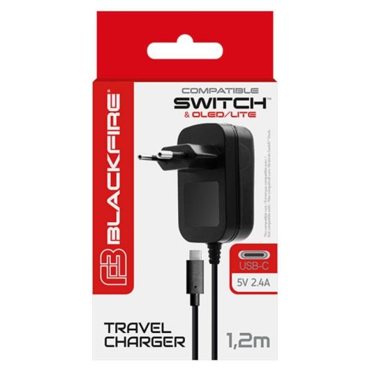 Chargeur ARDISTEL Blackfire Adaptateur AC USB-C 5V 2,4A Nintendo Switch