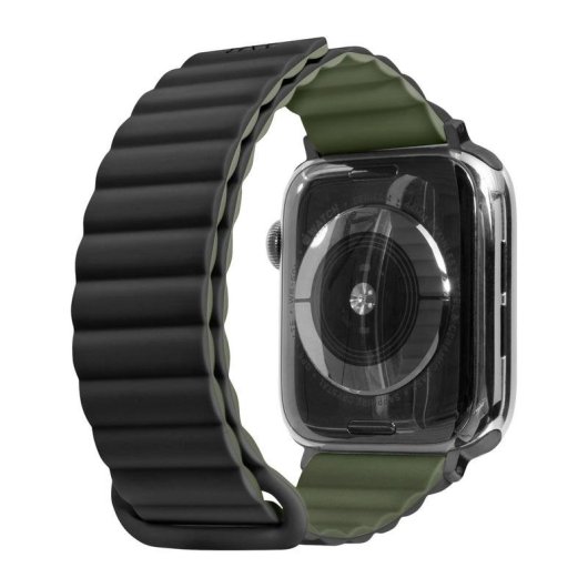 Correa para Apple Watch Laut L_AWL_NS_NV silicona negra resistente sudor
