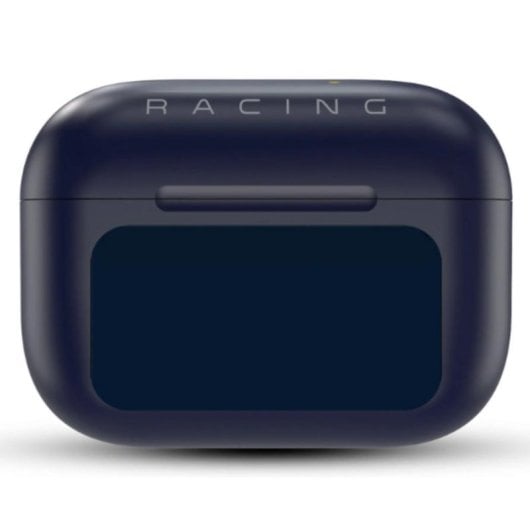 Auriculaires Red Bull Racing RDBTWSLED sans fil Bluetooth avec Réduction de Bruit, 4 micros et écran LED, bleu foncé